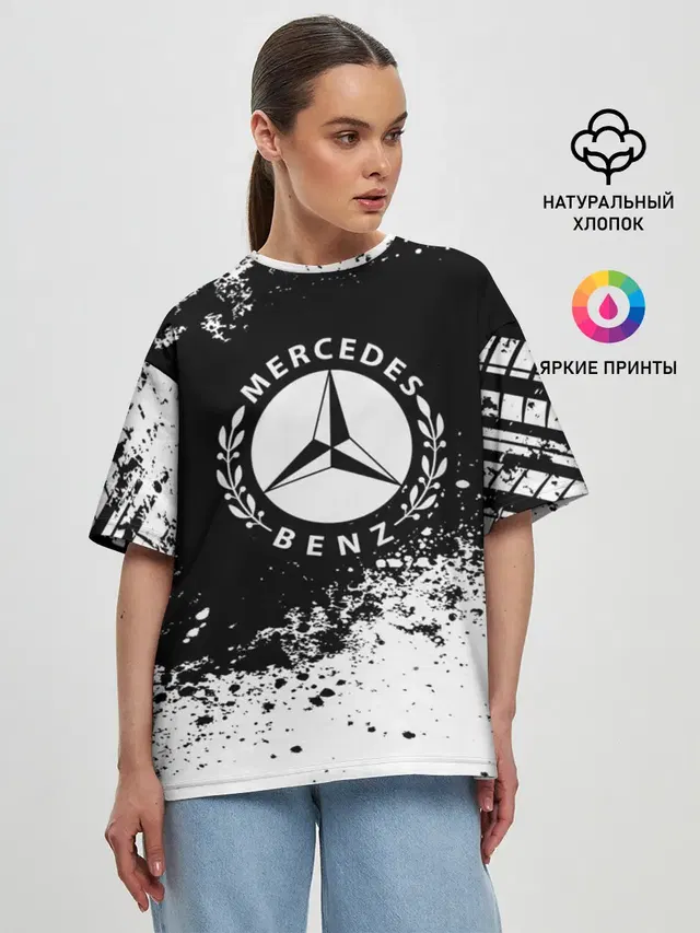 Женская футболка оверсайз