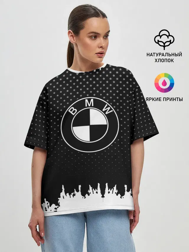 Женская футболка оверсайз