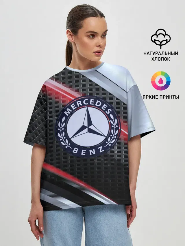 Женская футболка оверсайз