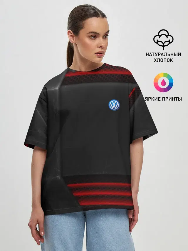 Женская футболка оверсайз