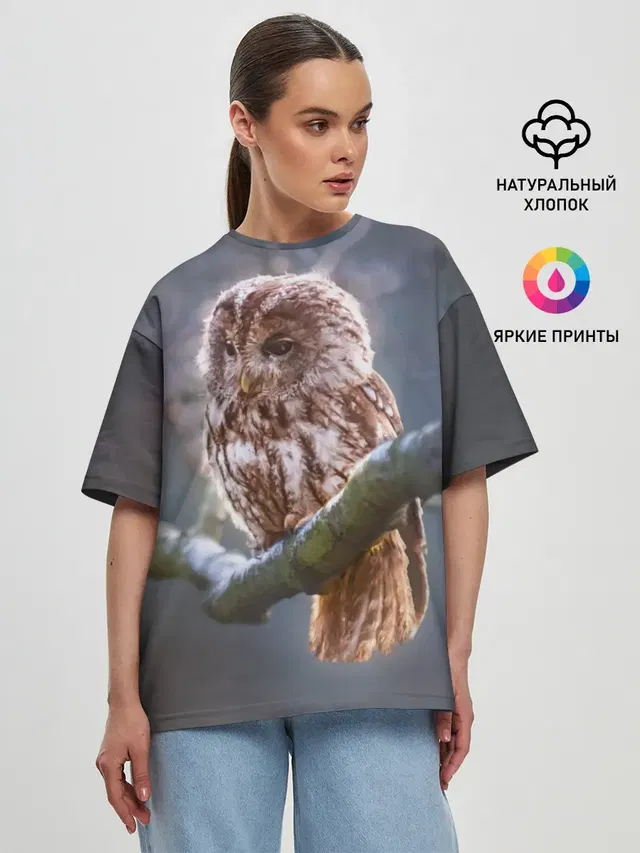 Женская футболка оверсайз