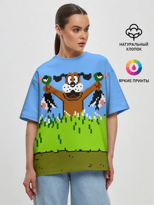 Женская футболка оверсайз