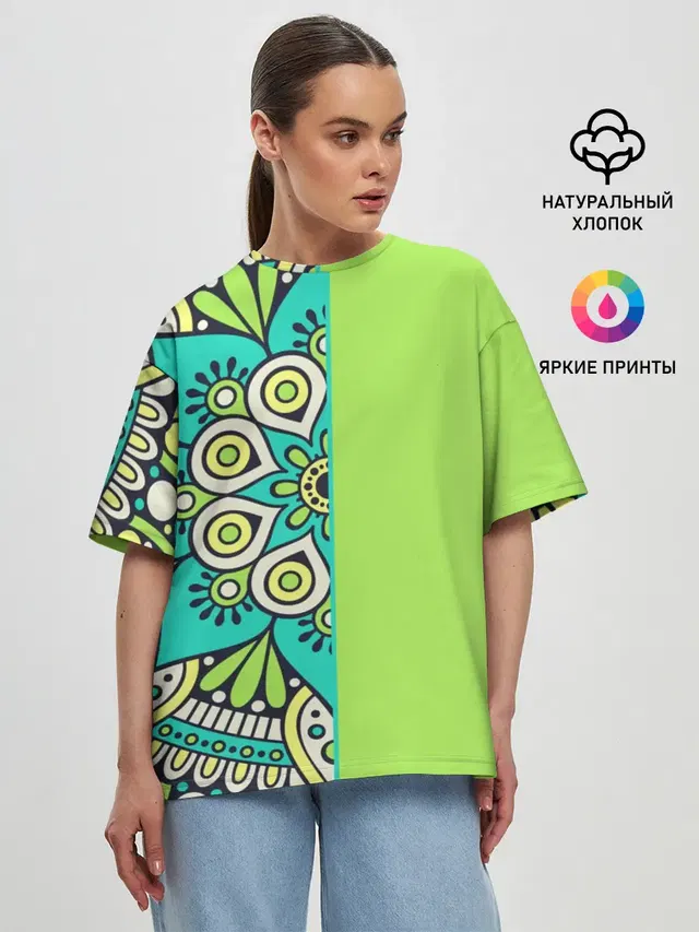 Женская футболка оверсайз
