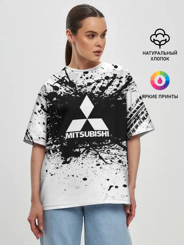 Женская футболка оверсайз