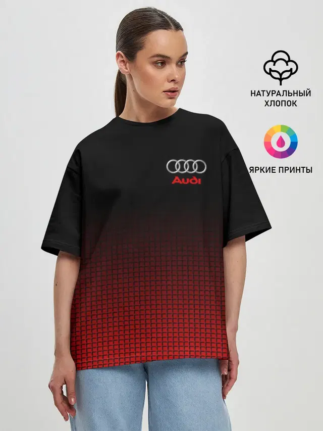Женская футболка оверсайз