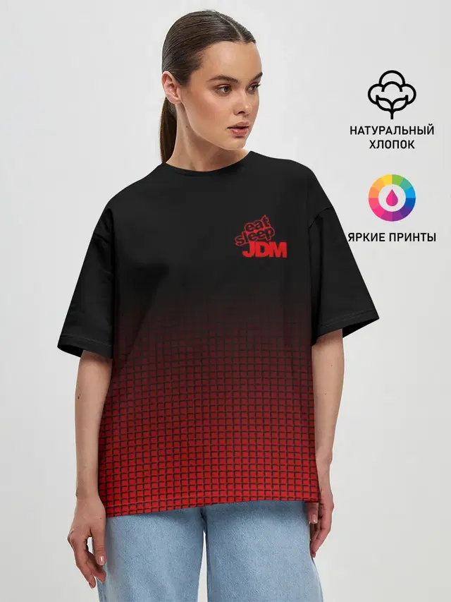Женская футболка оверсайз