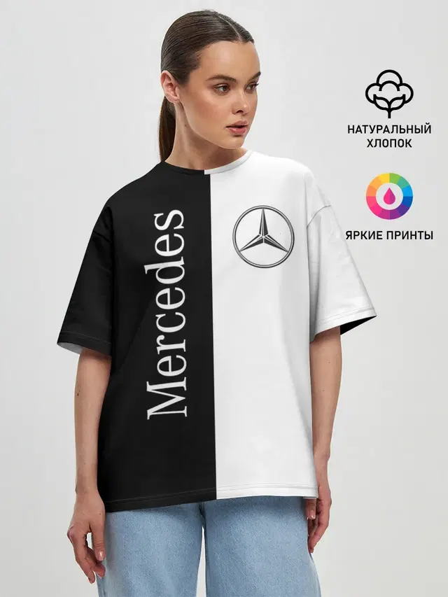 Женская футболка оверсайз