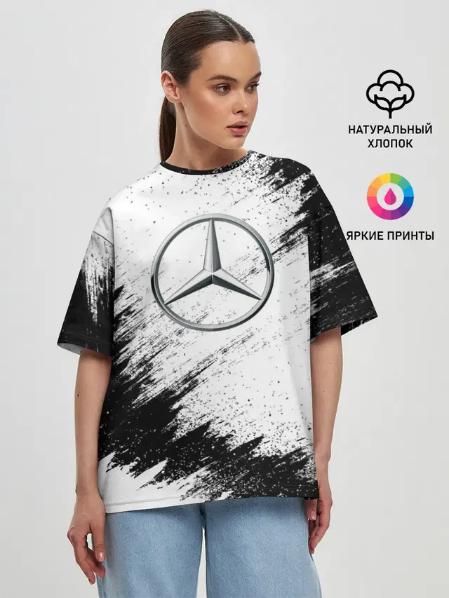 Женская футболка оверсайз