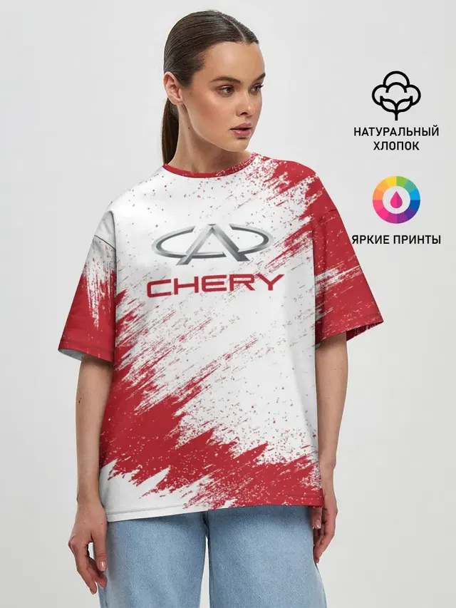 Женская футболка оверсайз