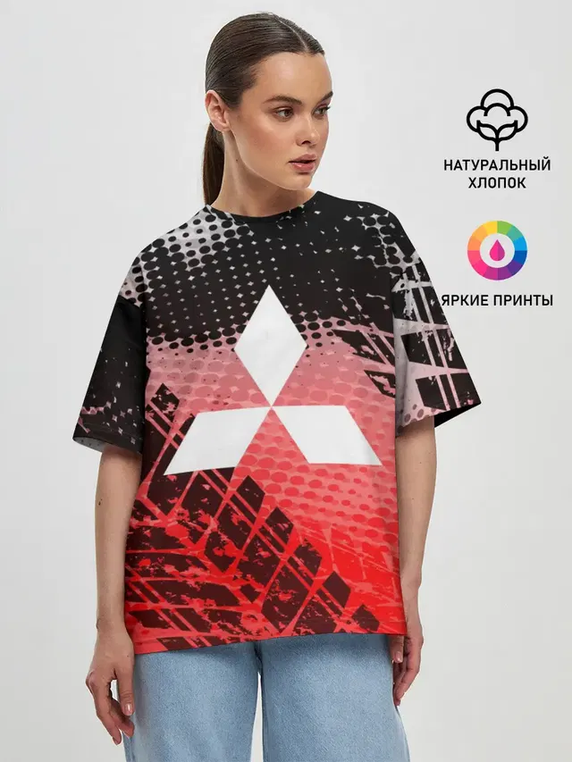 Женская футболка оверсайз