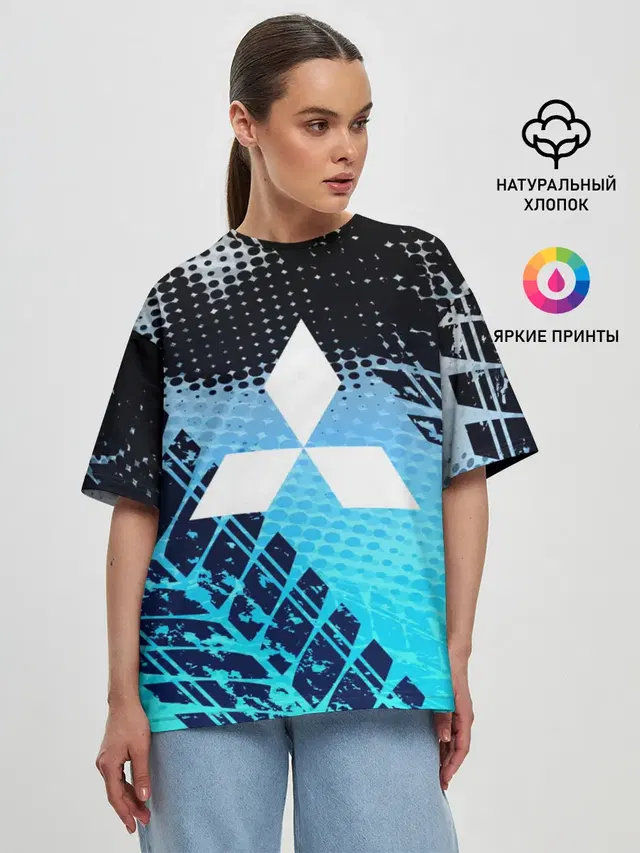 Женская футболка оверсайз
