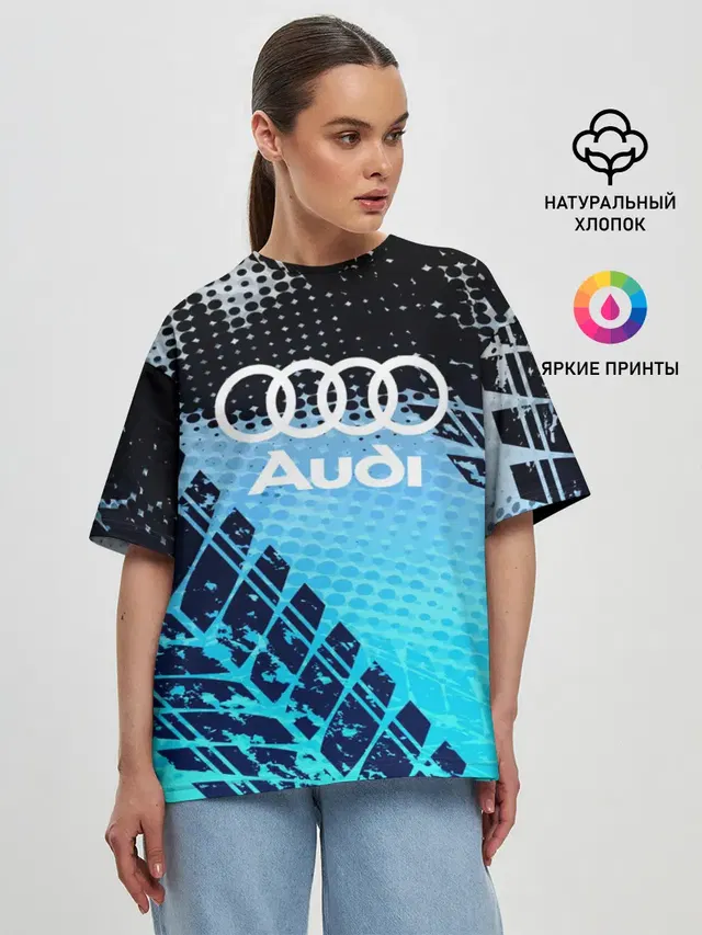 Женская футболка оверсайз