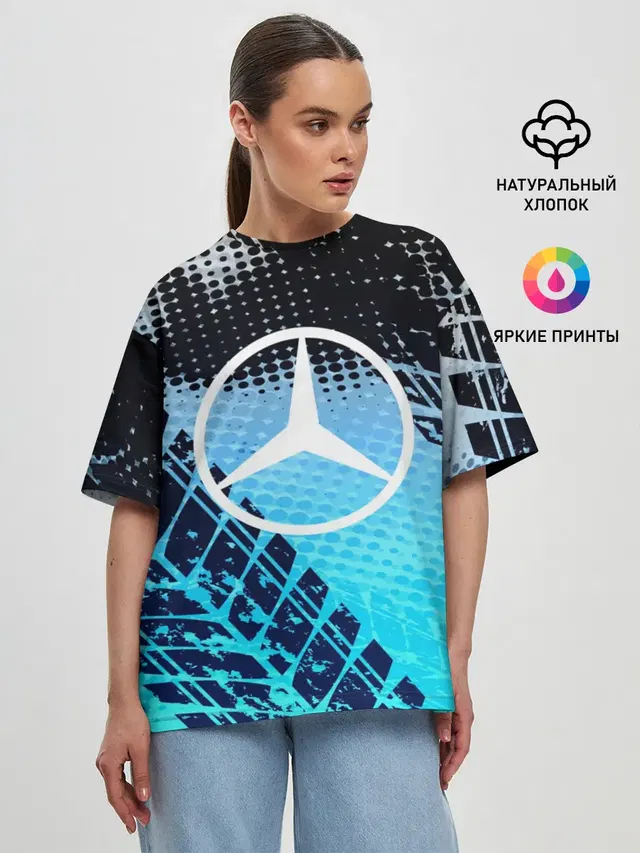 Женская футболка оверсайз