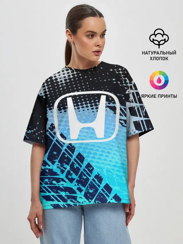 Женская футболка оверсайз