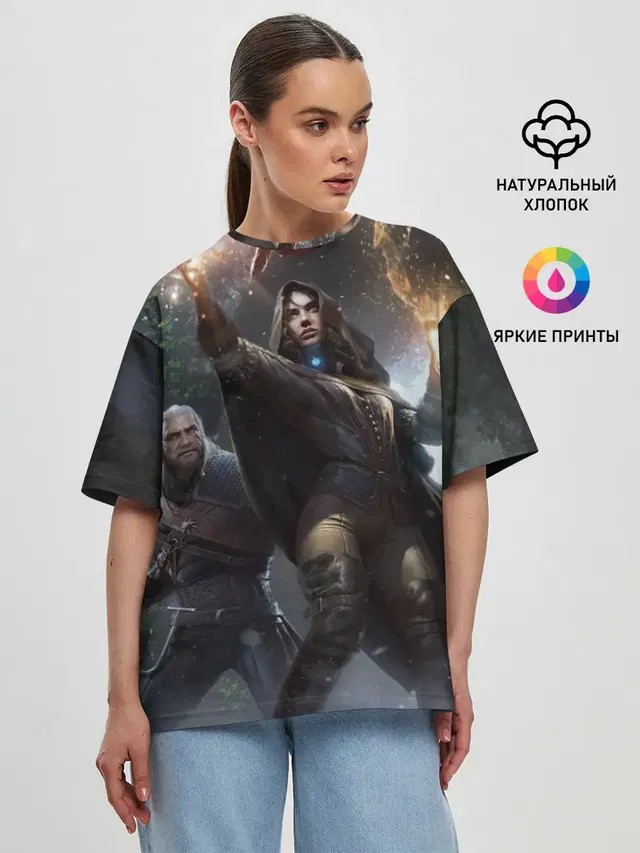 Женская футболка оверсайз