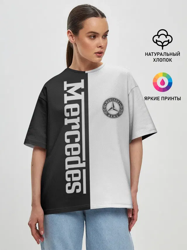 Женская футболка оверсайз