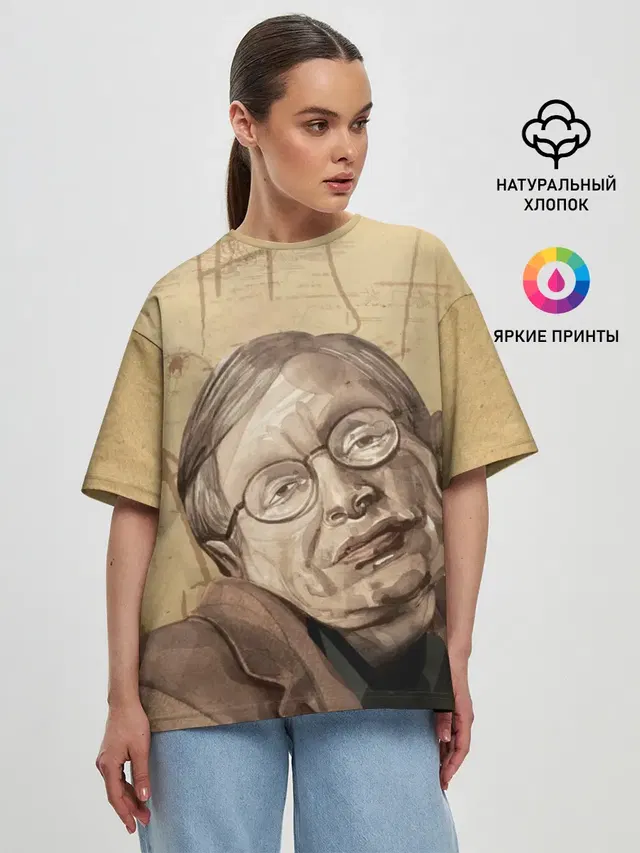 Женская футболка оверсайз