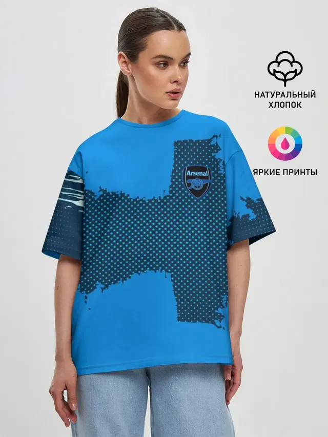 Женская футболка оверсайз