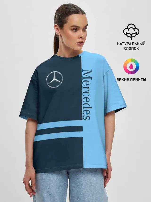 Женская футболка оверсайз