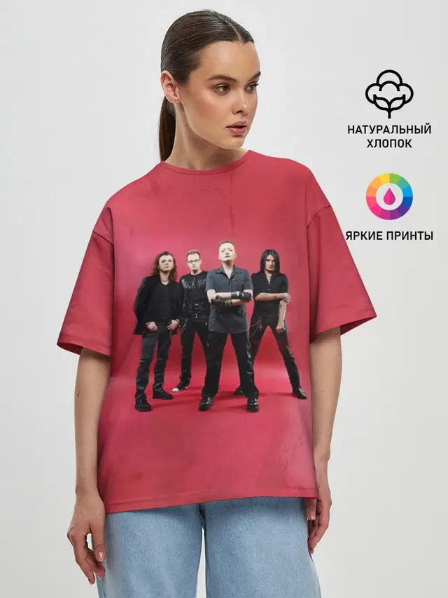 Женская футболка оверсайз