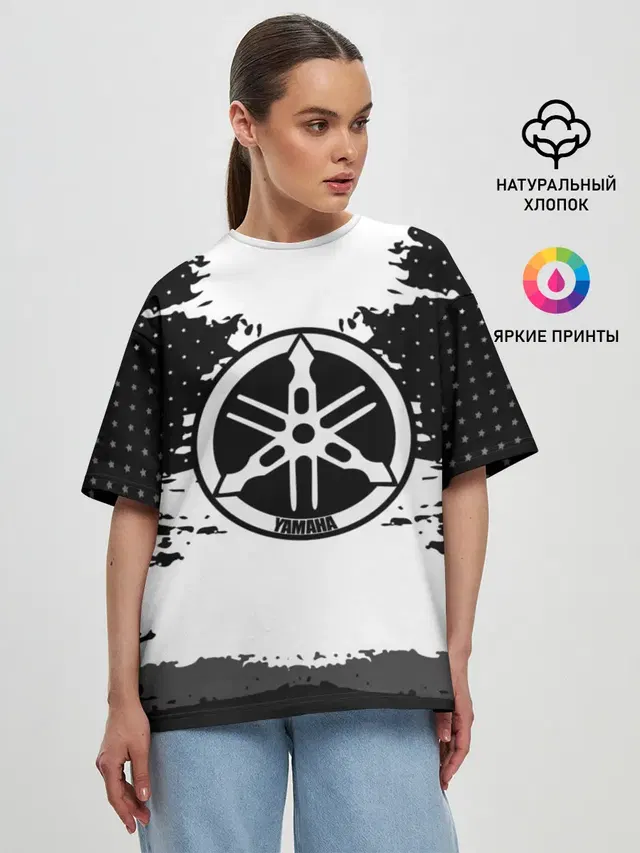 Женская футболка оверсайз