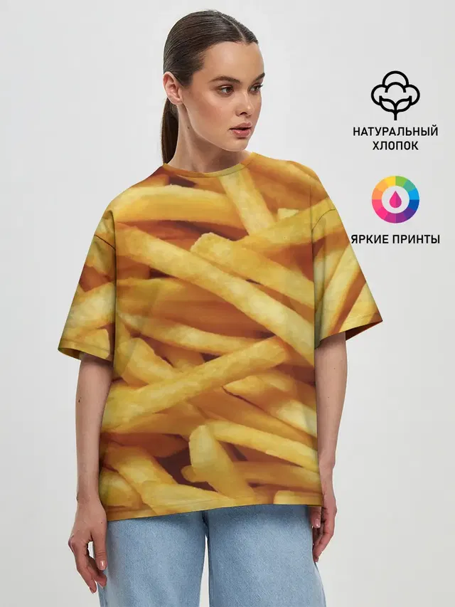 Женская футболка оверсайз