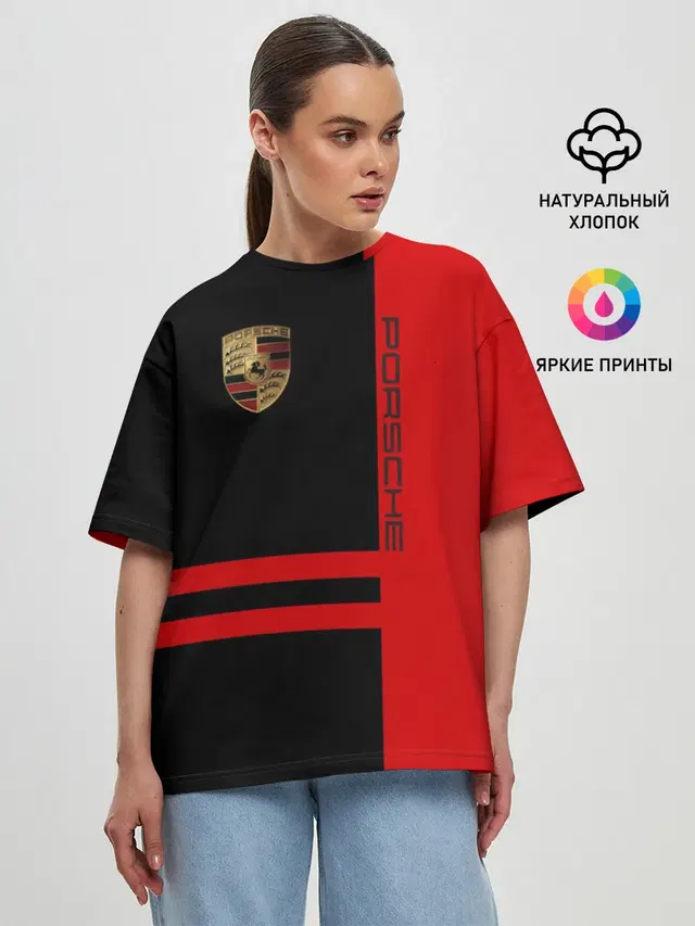 Женская футболка оверсайз