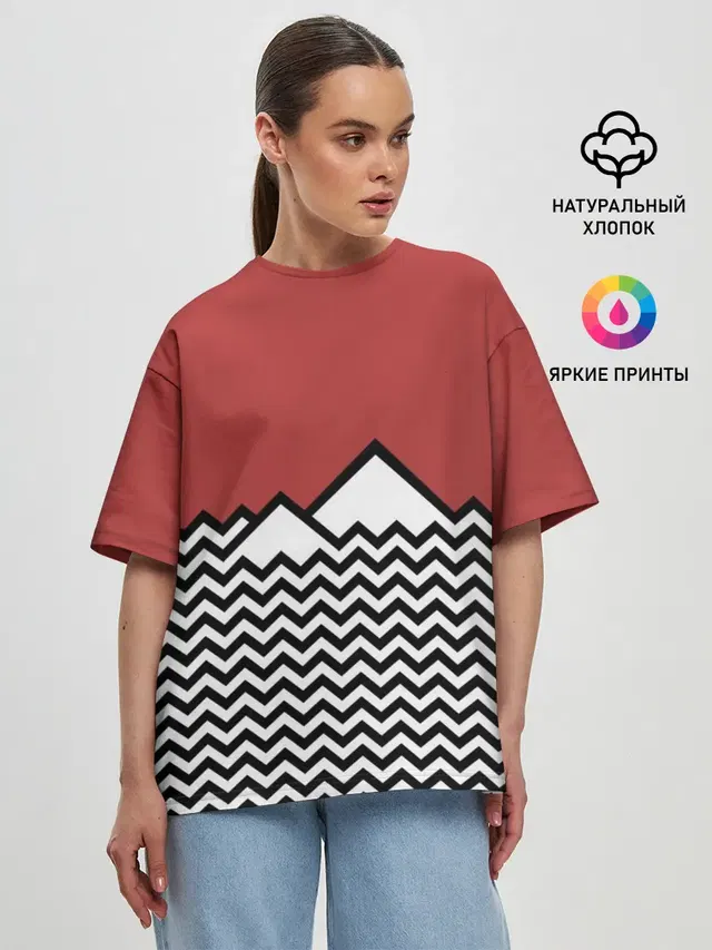 Женская футболка оверсайз