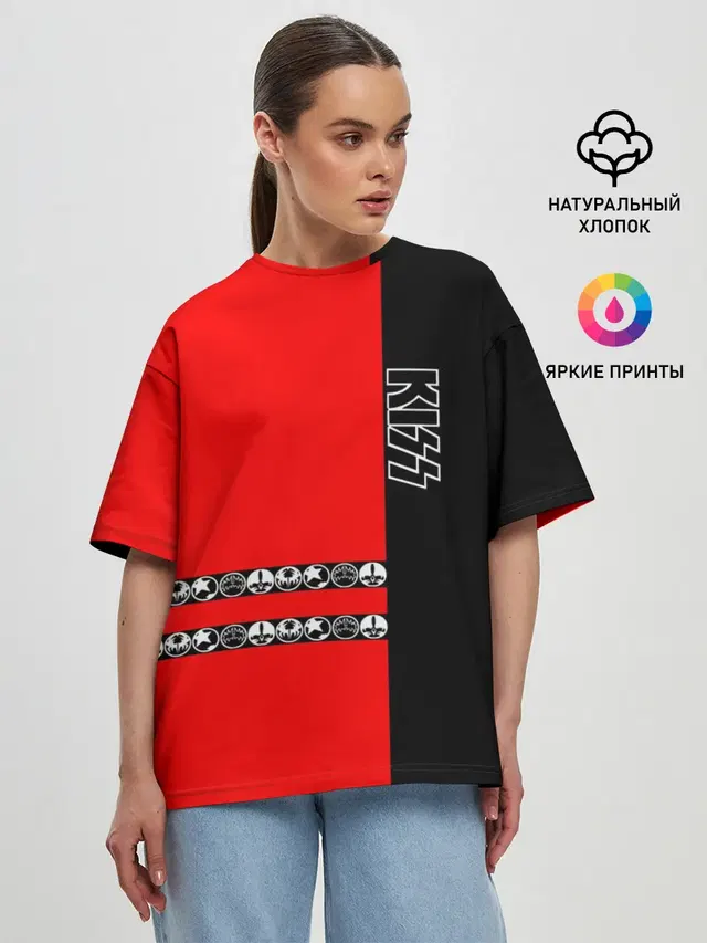 Женская футболка оверсайз