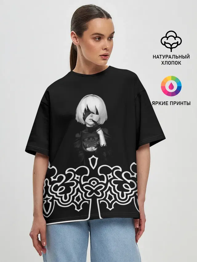 Женская футболка оверсайз