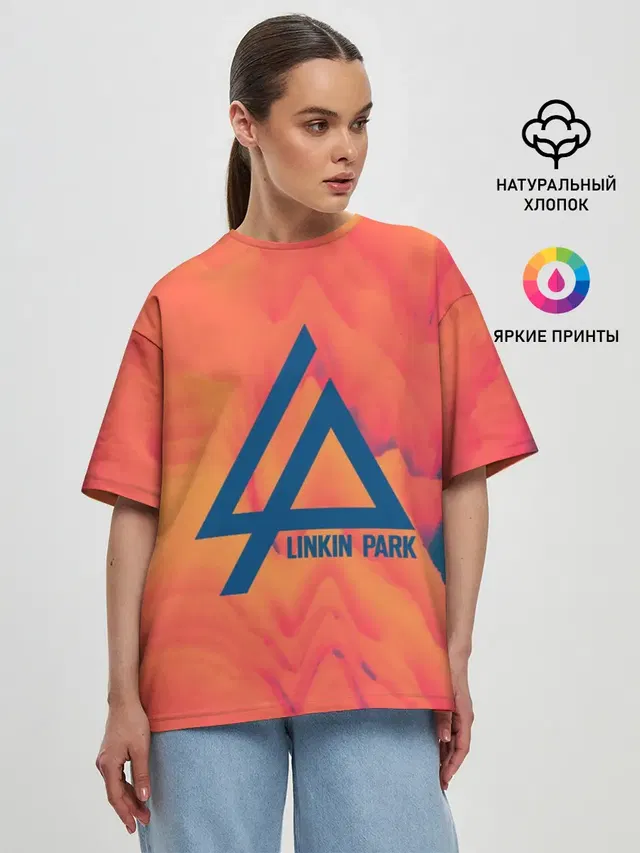 Женская футболка оверсайз