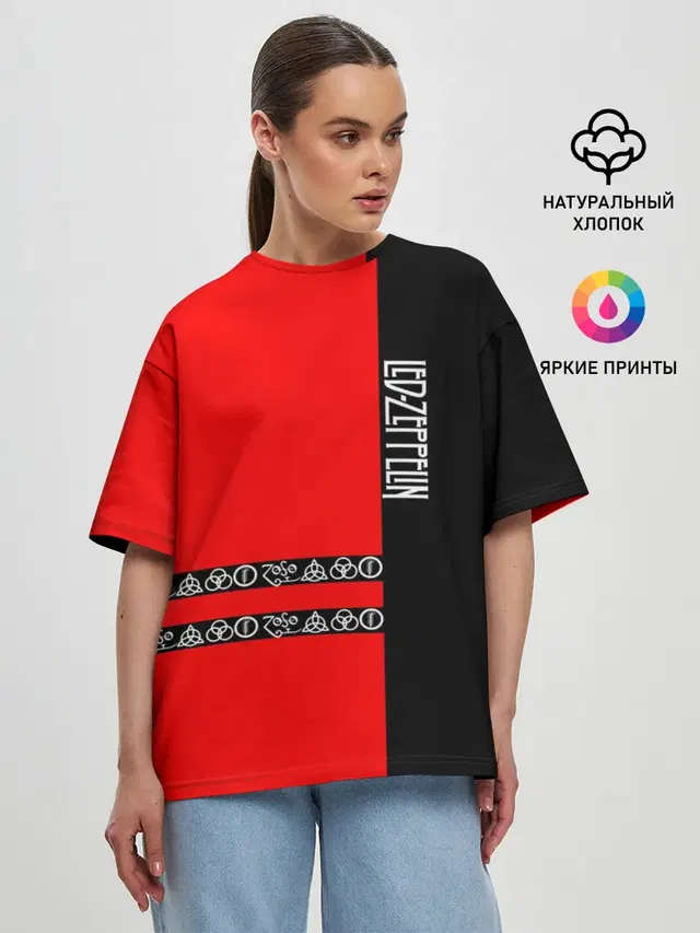 Женская футболка оверсайз