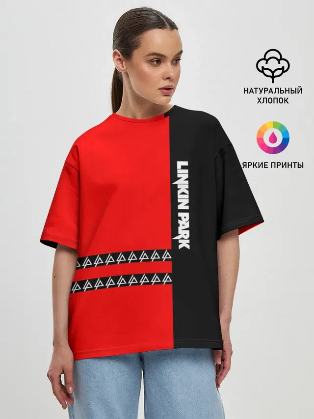 Женская футболка оверсайз