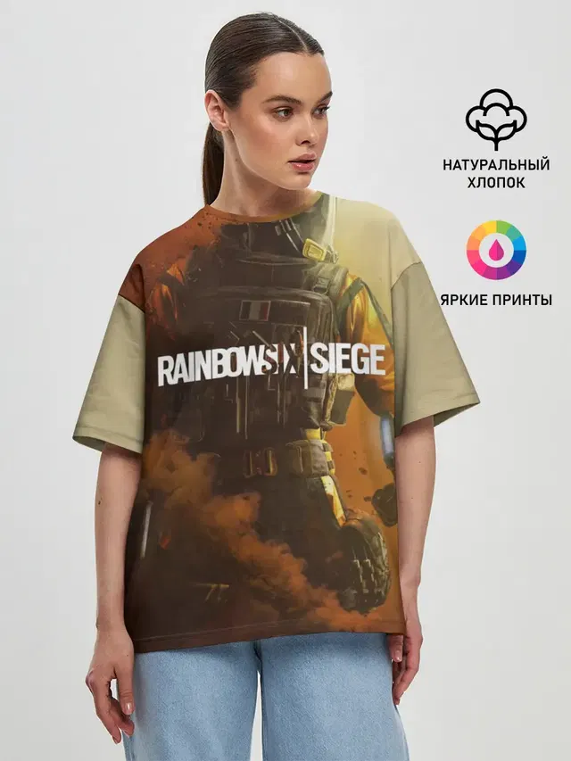 Женская футболка оверсайз