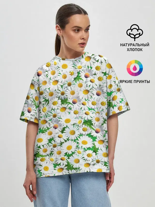 Женская футболка оверсайз