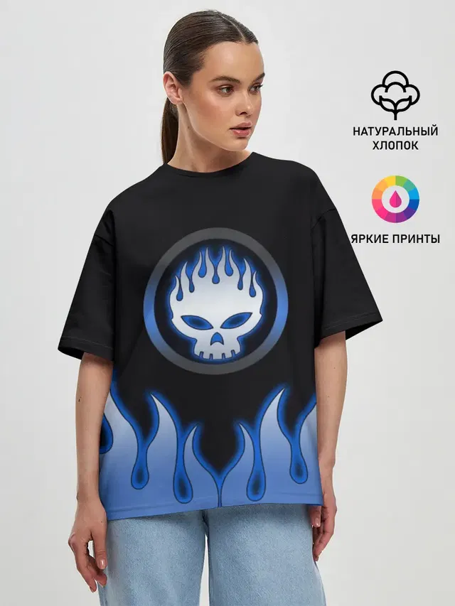 Женская футболка оверсайз