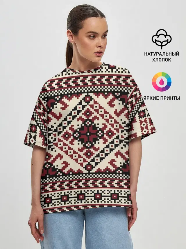Женская футболка оверсайз