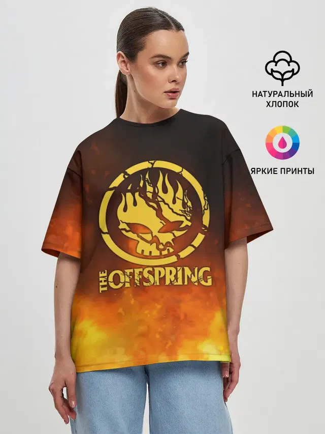 Женская футболка оверсайз с принтом «Offspring — The Offspring»