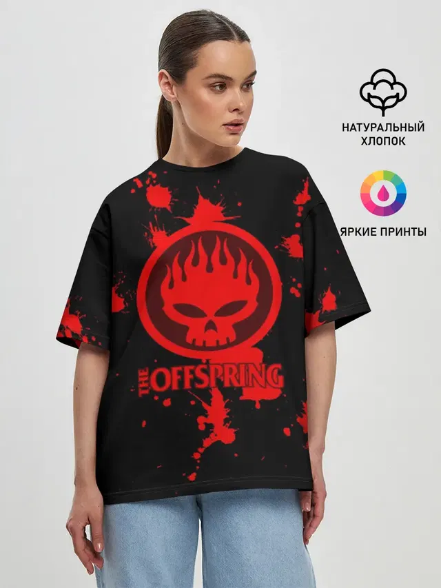 Женская футболка оверсайз с принтом «Offspring — The Offspring»