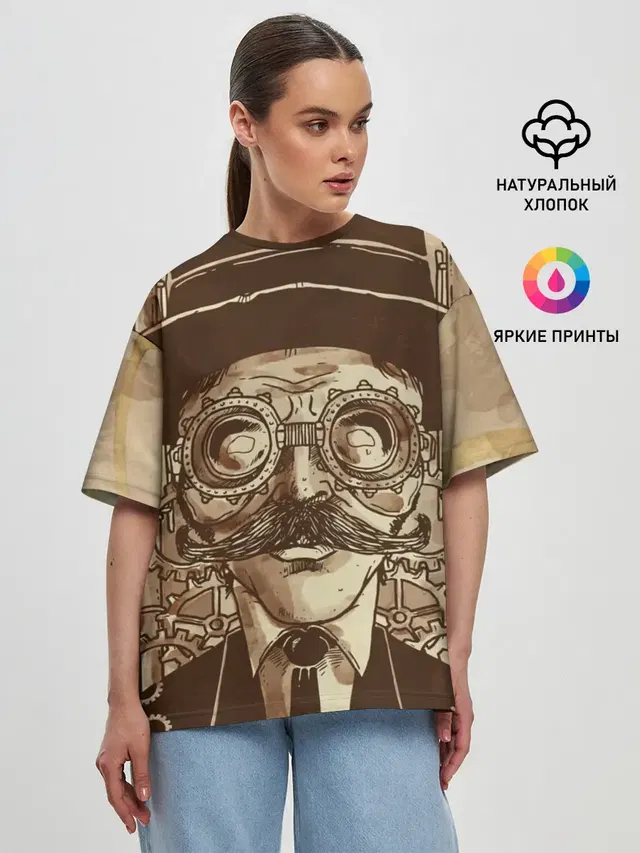 Женская футболка оверсайз