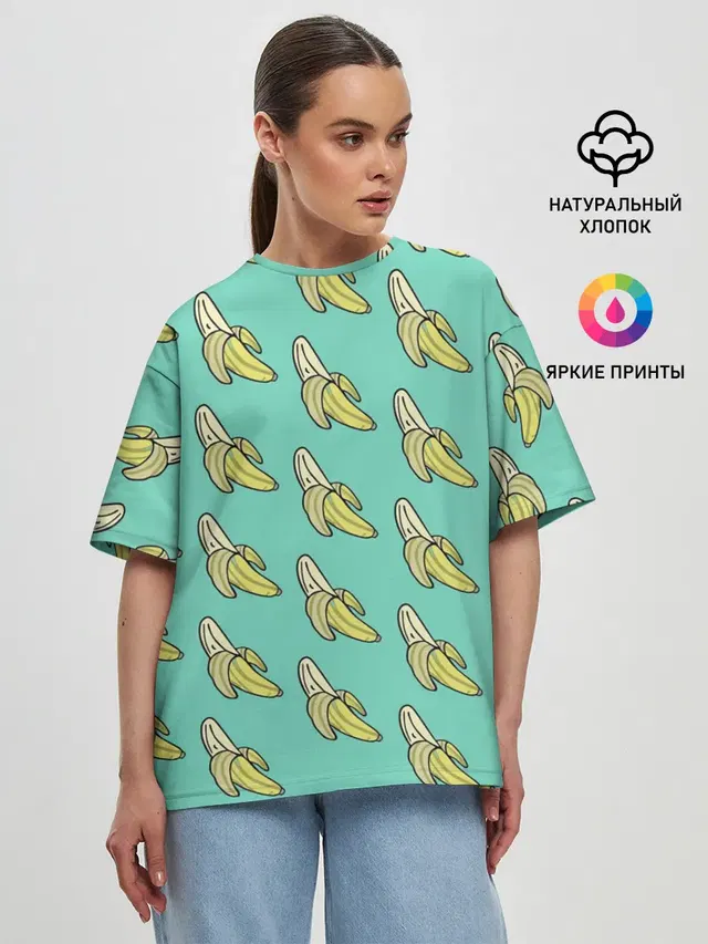 Женская футболка оверсайз