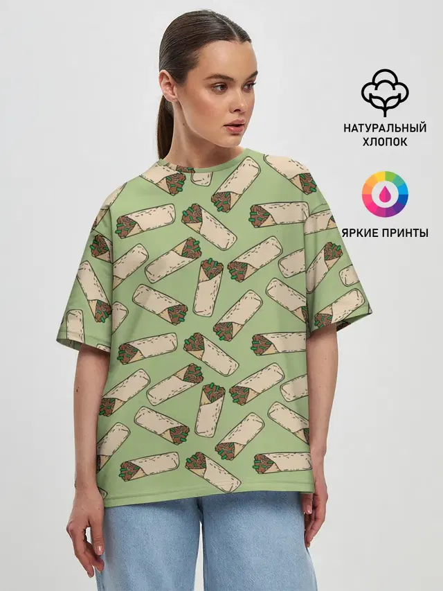 Женская футболка оверсайз