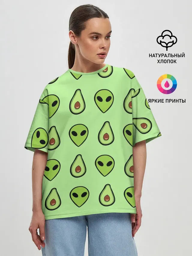 Женская футболка оверсайз
