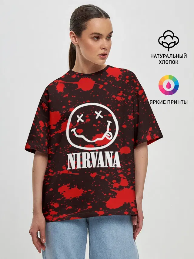 Женская футболка оверсайз