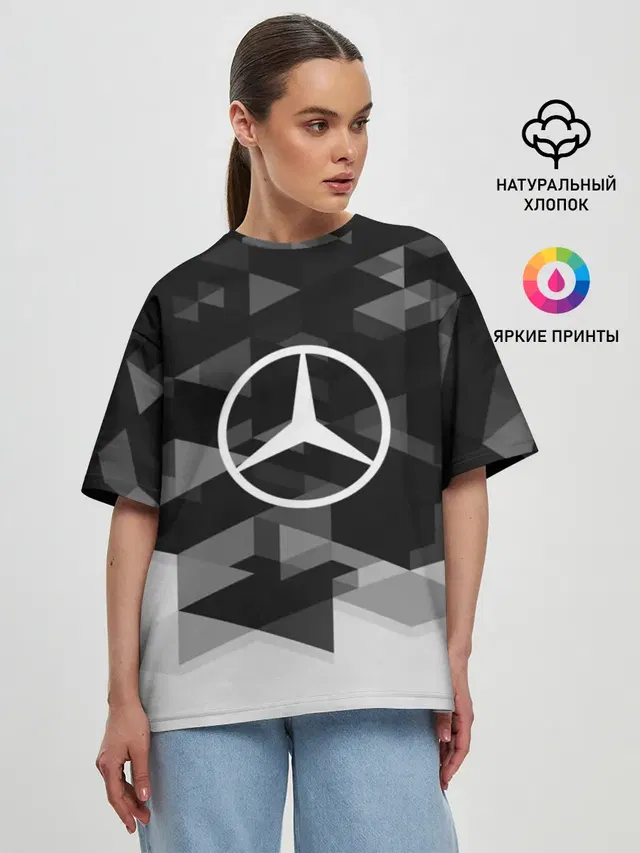 Женская футболка оверсайз