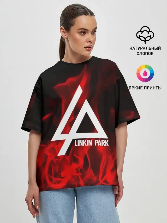 Женская футболка оверсайз