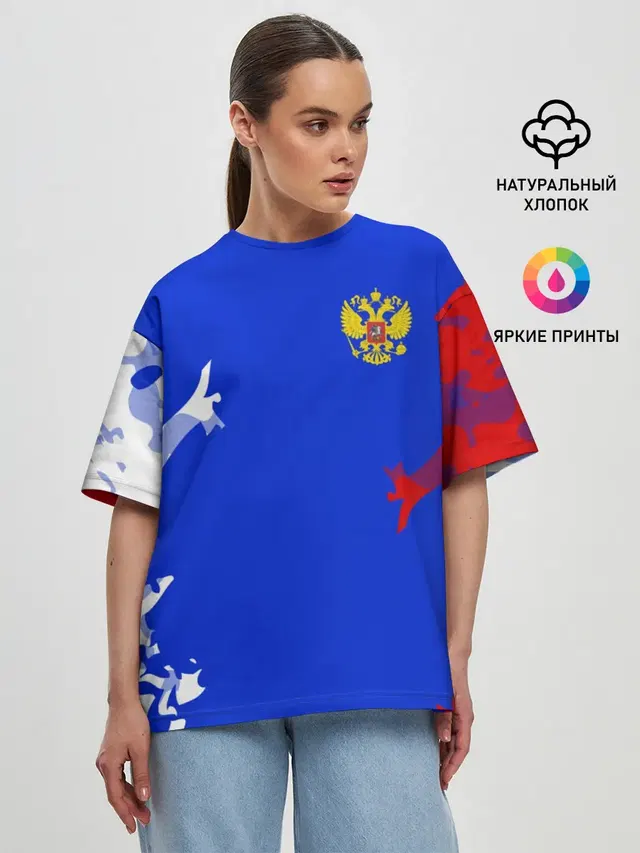Женская футболка оверсайз
