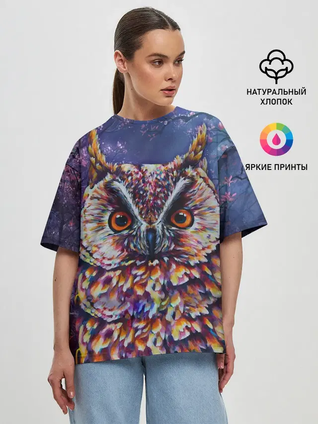 Женская футболка оверсайз