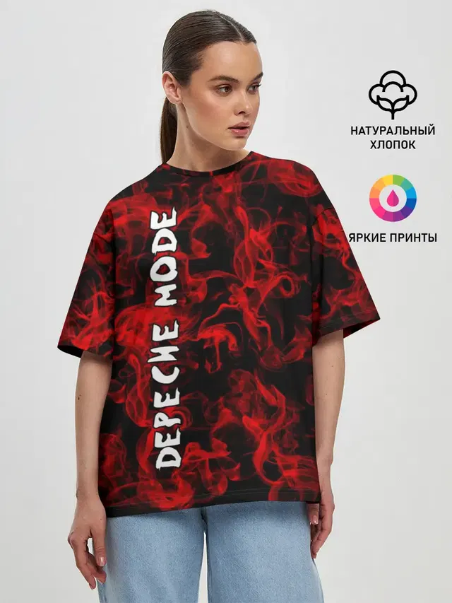 Женская футболка оверсайз