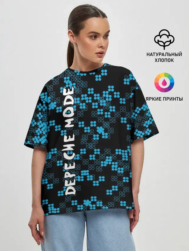 Женская футболка оверсайз